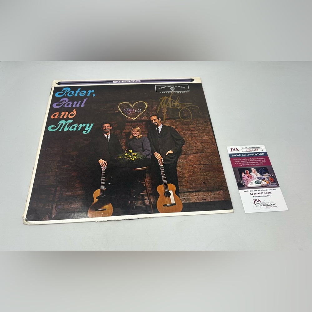 Paul Stookey signed‎ Peter Paul and Mary Album JSA COA